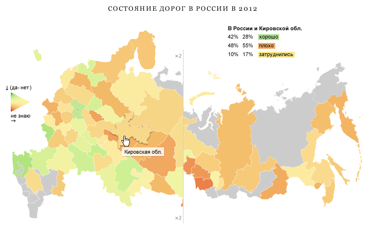 Состояние дорог в России — 2012